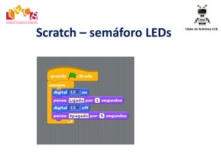 Scratch – semáforo LEDs
 