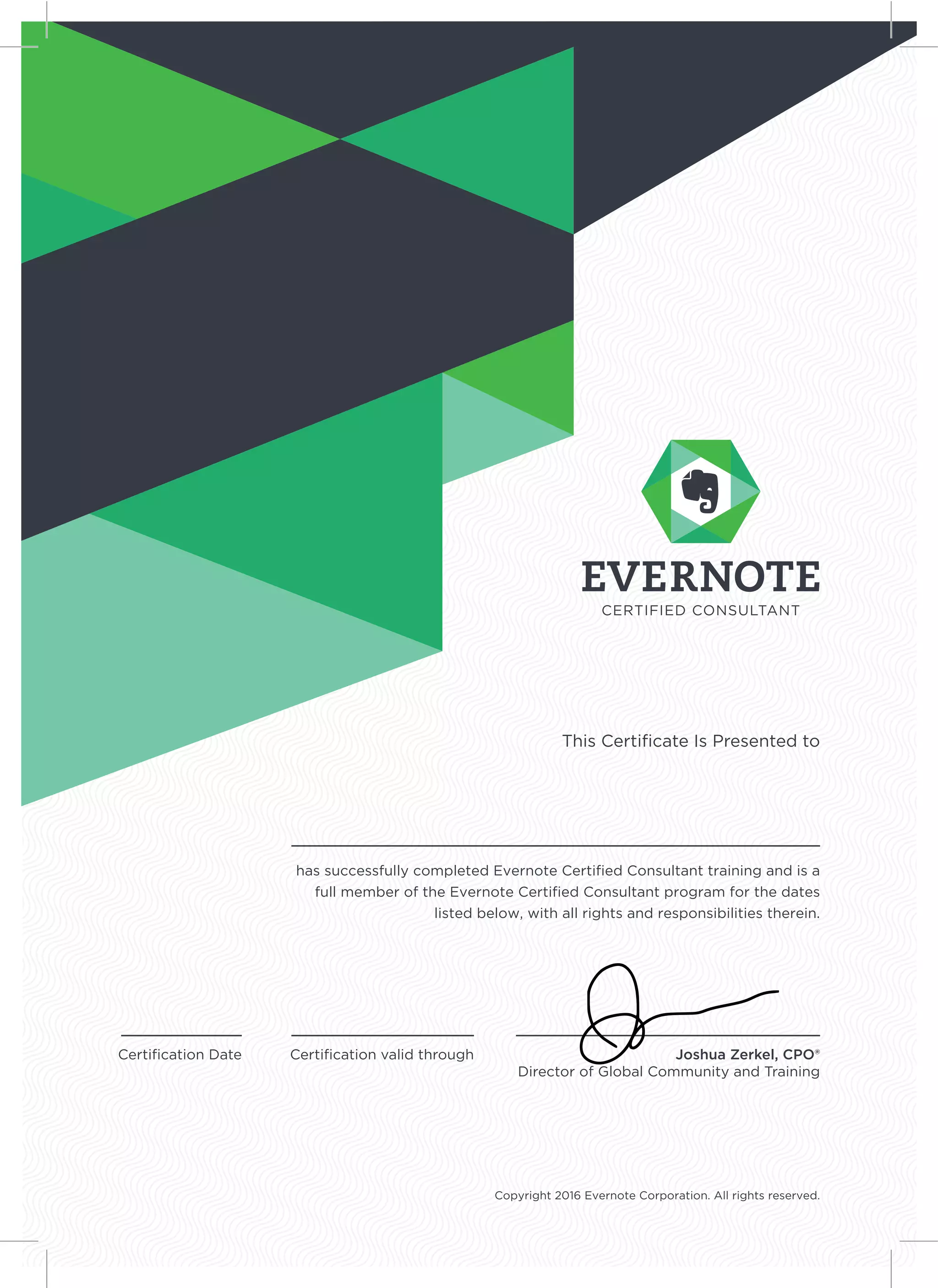 ECC certificate PDF