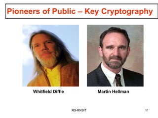 RS-RNSIT Whitfield Diffie Martin Hellman Pioneers of Public – Key Cryptography 