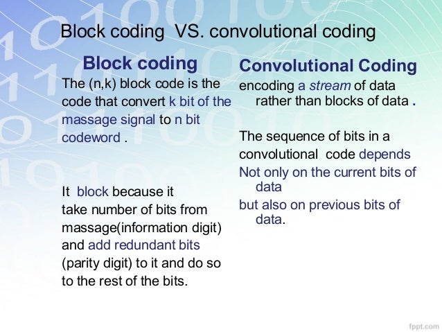 Channel Coding (Error Control Coding)