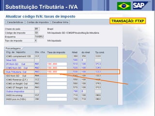 Substituição Tributária - IVA

                                TRANSAÇÂO: FTXP
 