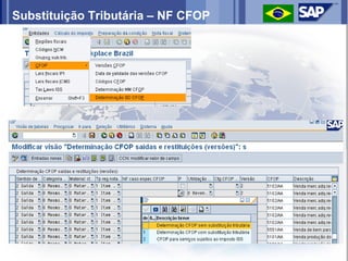 Substituição Tributária – NF CFOP
 