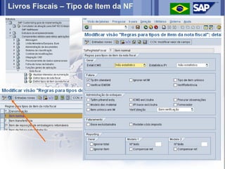 Livros Fiscais – Tipo de Item da NF
 