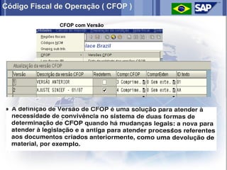 Código Fiscal de Operação ( CFOP )

               CFOP com Versão
 