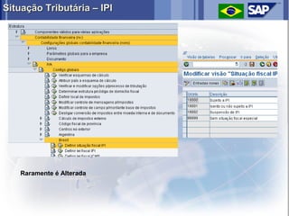 Situação Tributária – IPI




   Raramente é Alterada
 