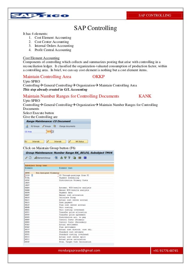 SAP CONTROLLING
