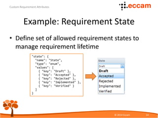 Custom Requirement Attributes | PDF