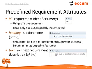 Custom Requirement Attributes | PDF