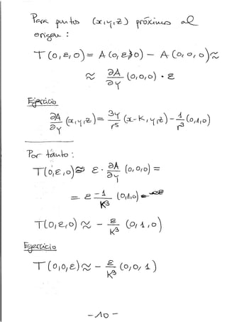 La ecuación de campo (i)