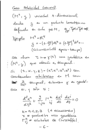 La ecuación de campo (i)