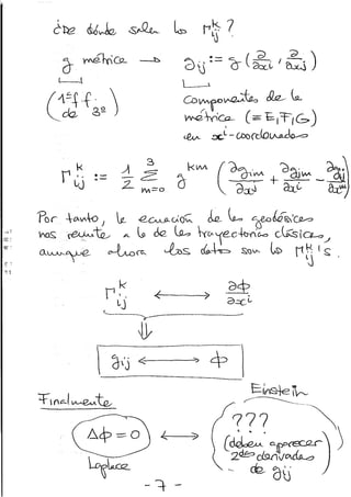 La ecuación de campo (i)