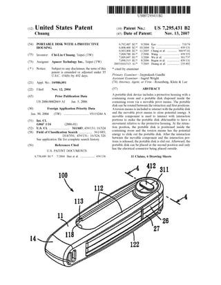 Patent-Portable disk with a protective housing