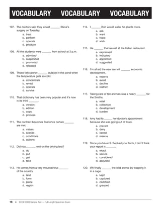 Ecce 2009 sample_test | PDF