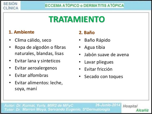 La medicina pública de la eccema al niño