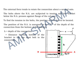 Eccentric connection(Design of Steel Strucuture) | PDF