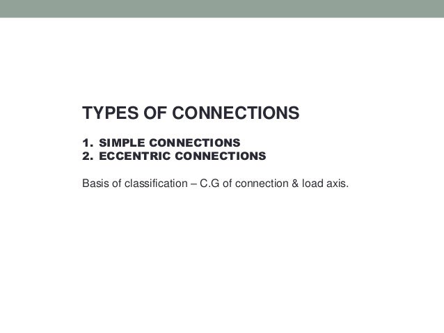 eccentric connections in steel structure simple connections