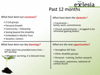 “NO LIMITS”Our 2010 goals:	Strengthen links	Develop new links	Help with education	2012 paralympics!