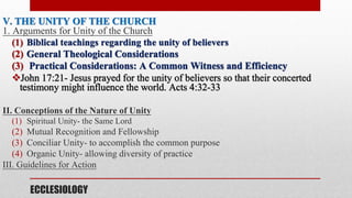 Comprehensive Study on Ecclesiology: Nature, Role, Government, and ...