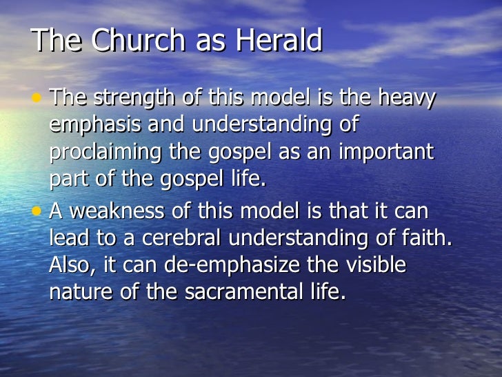 Ecclesiology And Models Of The Church Ecclesiology And Models Of The Church