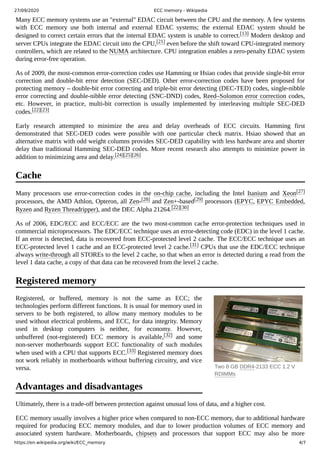 ECC memory : Notes | PDF