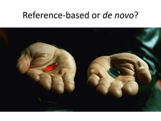 Reference-based or de novo?
 