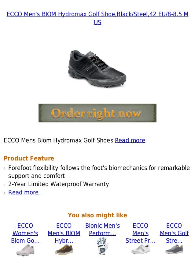 ecco men's biom hydromax golf shoe