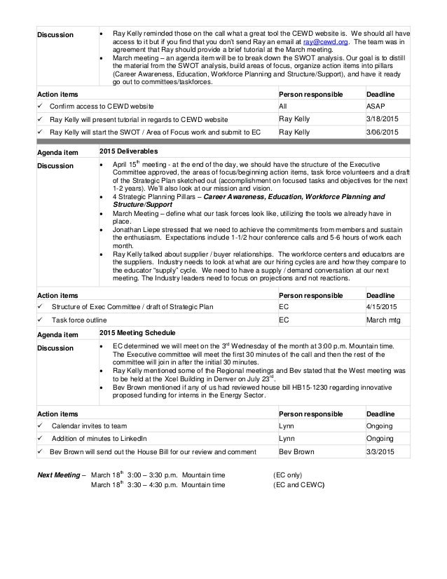 Ec Mittee Meeting Minutes 2 24 15