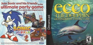 Ecco the dolphin  defender of the future manual dreamcast ntsc