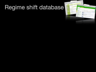 Regime shift database
 
