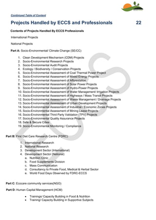 Eccs Profile 2020 | PDF