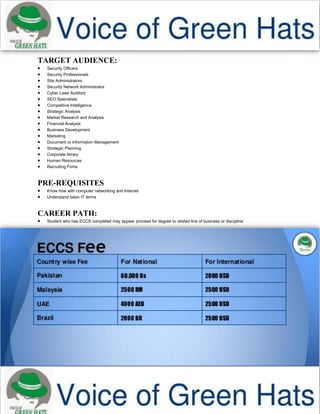 ECCS V1.0 Student Hand Book | PDF