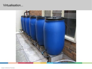 Virtualisation...




Google Confidential & Proprietary
 