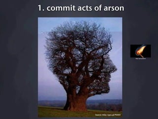 1. commit acts of arson




                                             http://goo.gl/SJoce




               Source: http://goo.gl/Pb0AV
 