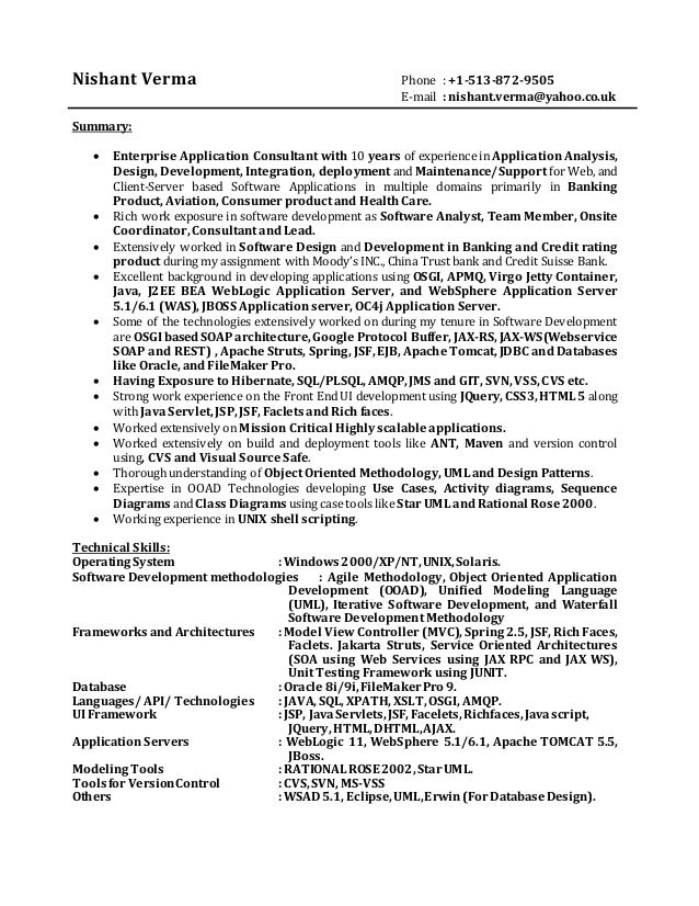 j2ee consultant resume major magdalene project org j2ee resumes