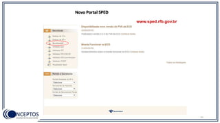 25
Novo Portal SPED
www.sped.rfb.gov.br
 
