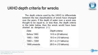 UKHO depth criteria for wrecks
 