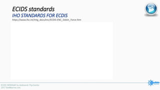 ECIDS standards
IHO STANDARDS FOR ECDIS
https://www.iho.int/mtg_docs/enc/ECDIS-ENC_StdsIn_Force.htm
 