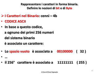 SISTEMI BINARIO ed ESADECIMALE - ALGORITMI - LINGUAGGI | PDF