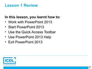 Comprehensive ICDL PowerPoint 2013 Training for Effective Presentations ...
