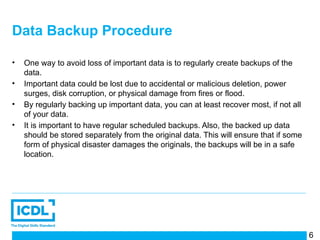 Comprehensive Guide to Secure Data Management and Backup Procedures | PPTX