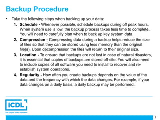 Comprehensive Guide to Secure Data Management and Backup Procedures | PPTX