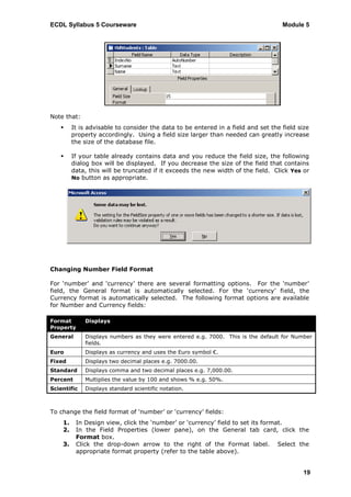 Exdul Module Ecdl v5 module 5 print | PDF