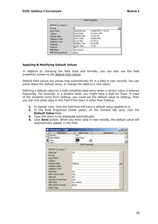 Exdul Module Ecdl v5 module 5 print | PDF