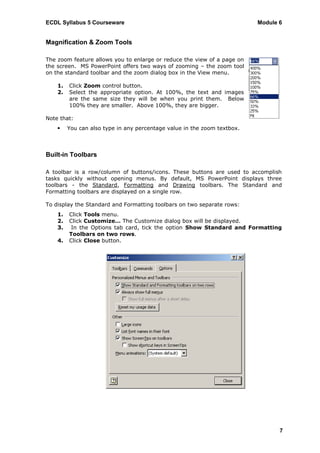 Ecdl v5 module 6 print | PDF