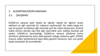 Ecdsa i̇mza algoritması | PPTX
