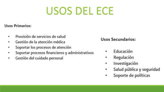 USOS DEL ECE
 
