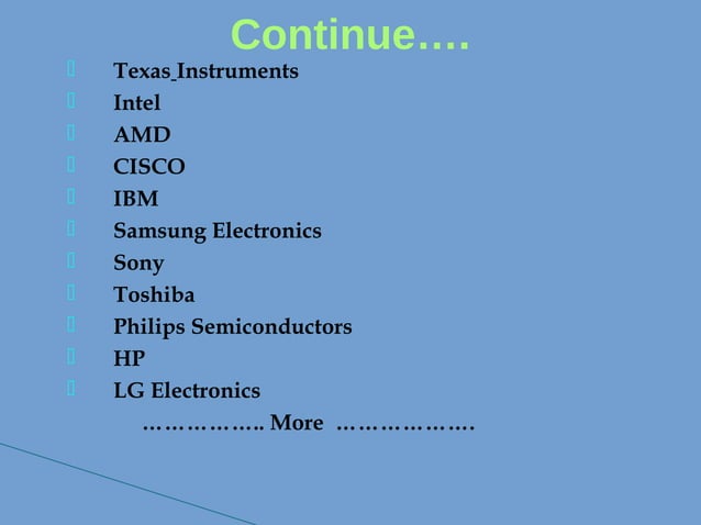 Electronics and communication | ODP