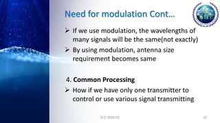 Need For Modulation in Communication System | PDF