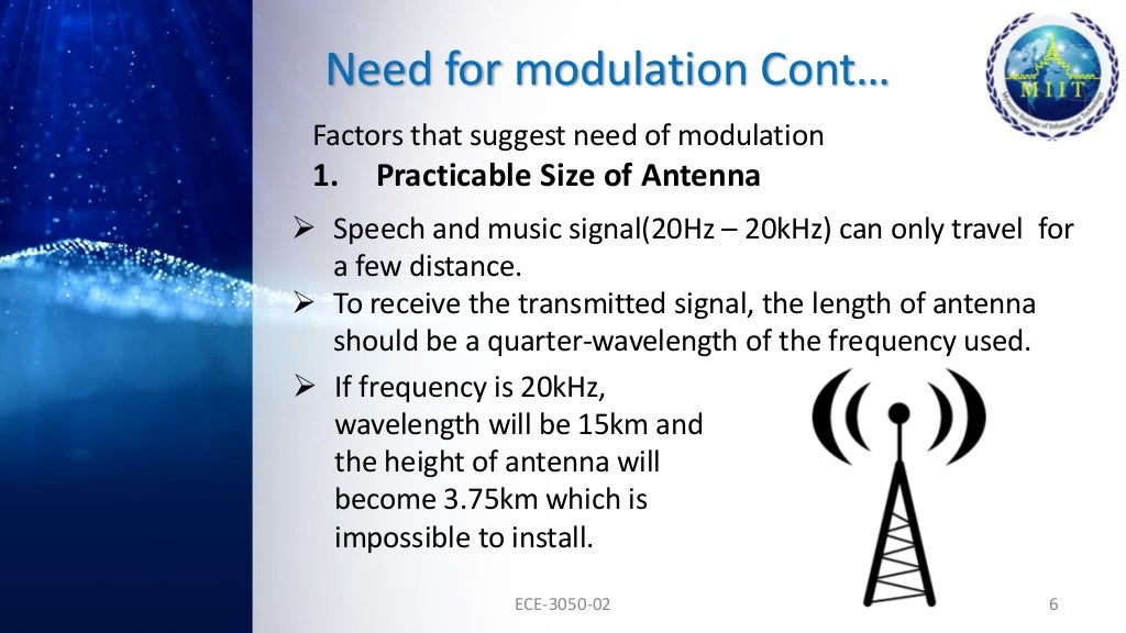 Need For Modulation in Communication System