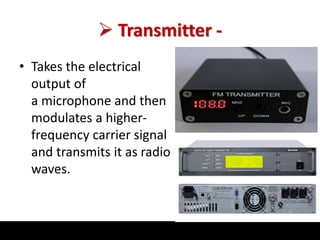 Various Equipments at Radio Station | PPTX